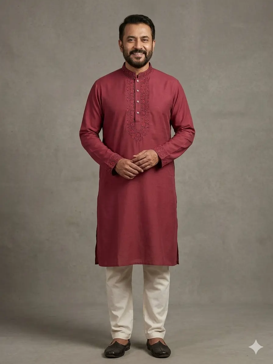Men's Slime Fit Panjabi For Men