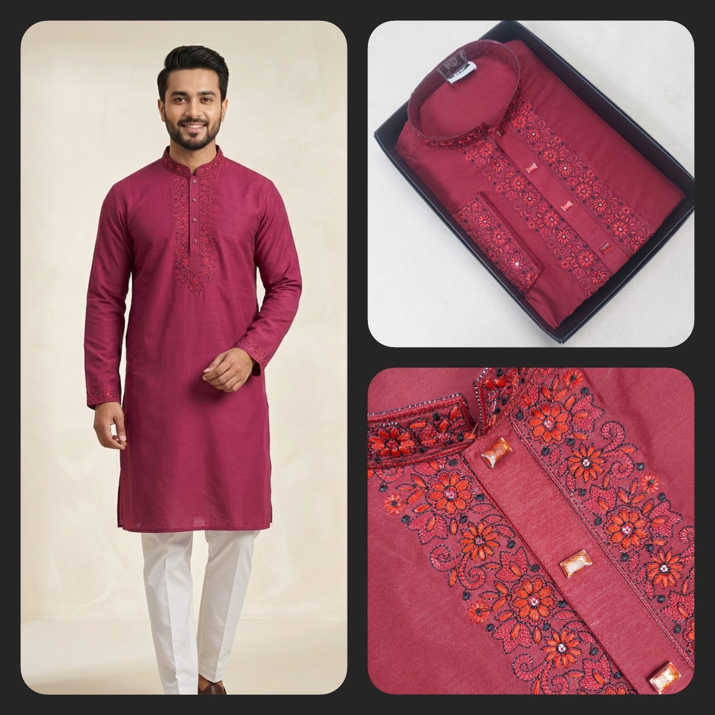 Premium Men's Slime Fit Panjabi For Men