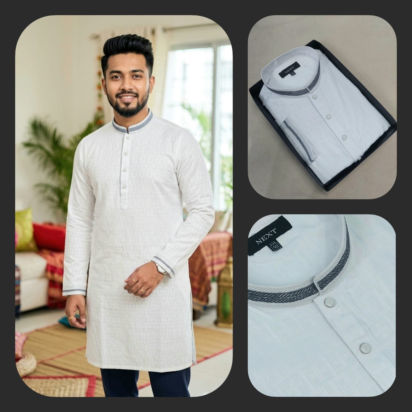 Premium Men's Slime Fit Panjabi For Men