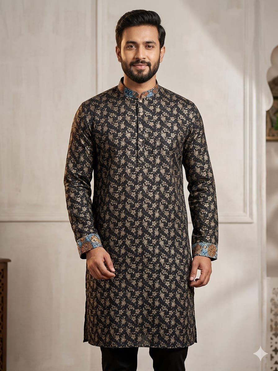 Men's Slime Fit Panjabi Over Price